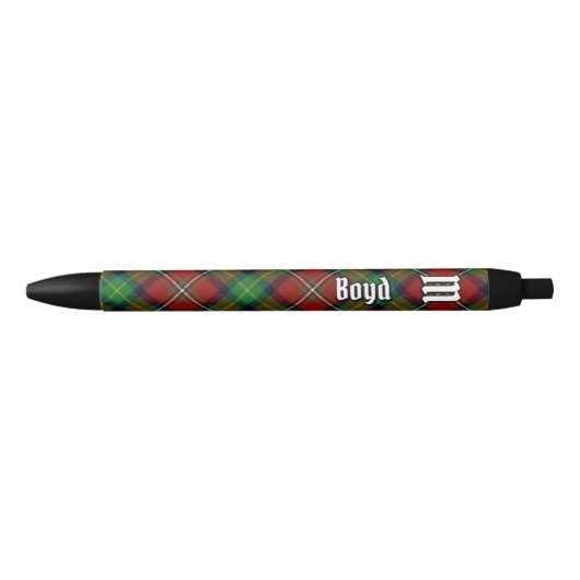 Stylo Noir Clan Boyd Tartan (Devant)