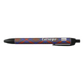 Stylo Noir Clan Carnegie Tartan (Bas)