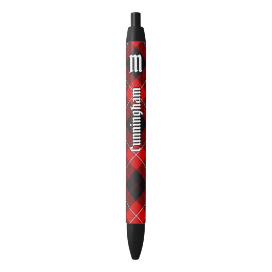 Stylo Noir Clan Cunningham Tartan (devant Vertical)