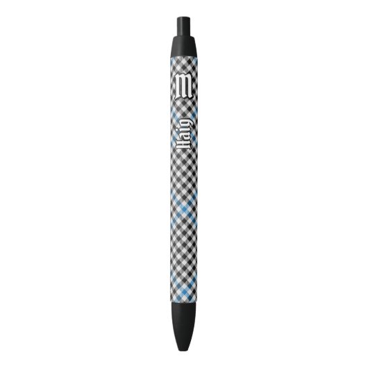 Stylo Noir Clan Haig Check Tartan (devant Vertical)