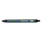 Stylo Noir Clan Johnston Tartan Ink Pen (Devant)