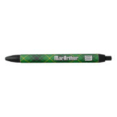Stylo Noir Clan MacArthur Tartan (Devant)