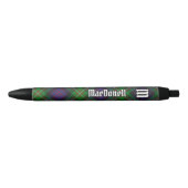 Stylo Noir Clan MacDonell of Glengarry Tartan (Devant)