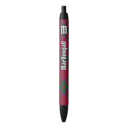 Stylo Noir Clan MacDougall Tartan (devant Vertical)