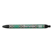 Stylo Noir Clan MacFarlane Tartan de chasse antique (Devant)
