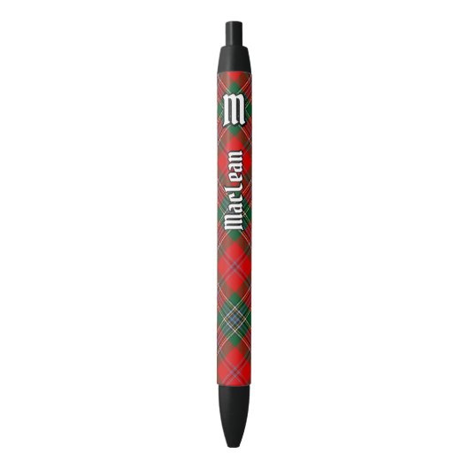 Stylo Noir Clan MacLean Tartan (devant Vertical)
