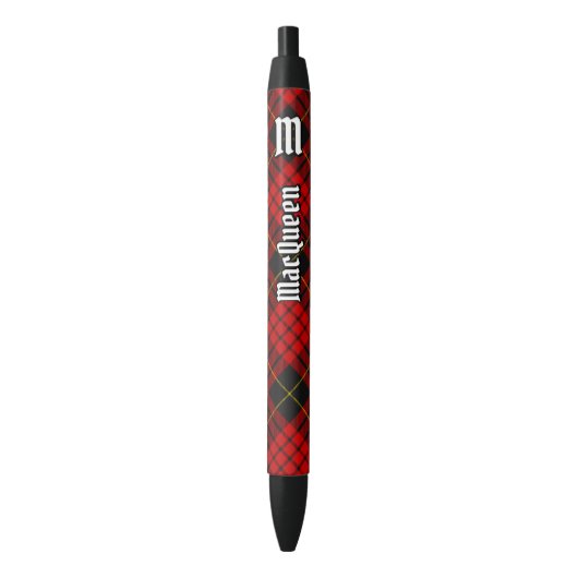Stylo Noir Clan MacQueen Tartan (devant Vertical)