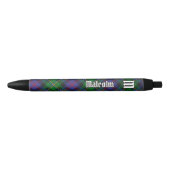 Stylo Noir Clan Malcolm Tartan (Devant)