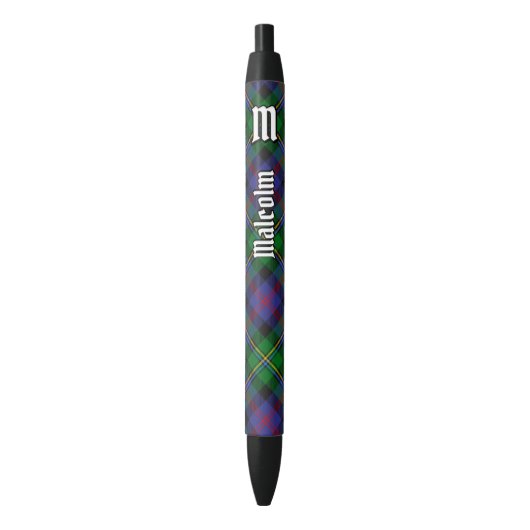 Stylo Noir Clan Malcolm Tartan (devant Vertical)