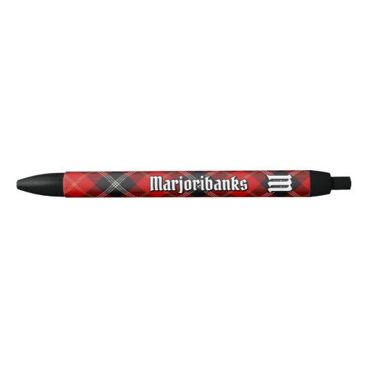 Stylo Noir Clan Marjoribanks Tartan (Devant)