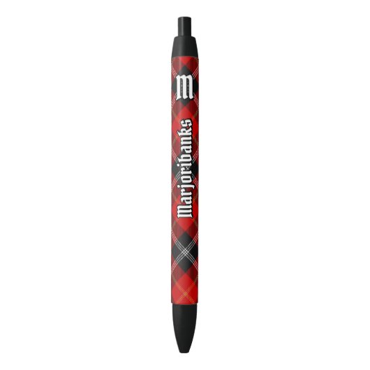 Stylo Noir Clan Marjoribanks Tartan (devant Vertical)