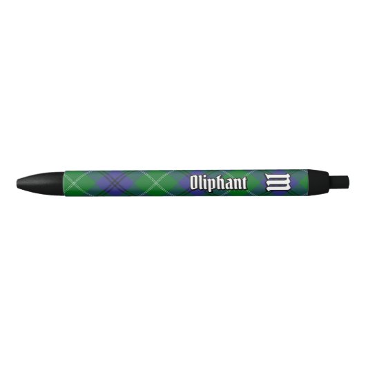 Stylo Noir Clan Oliphant Tartan (Devant)