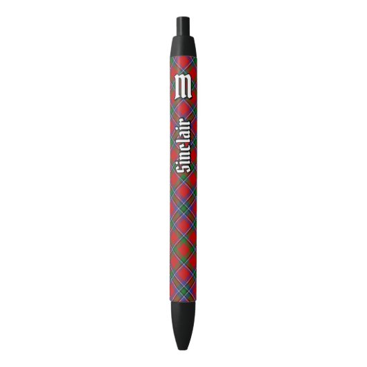 Stylo Noir Clan Sinclair Tartan (devant Vertical)