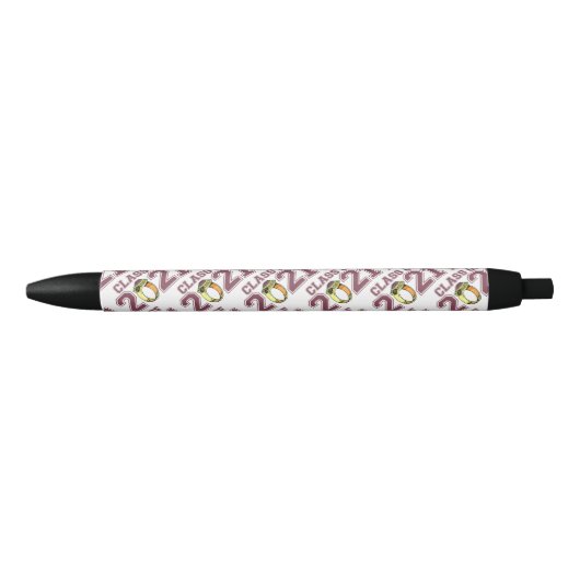 Stylo Noir Classe De 2021 Classe Ring (Maroon) (Devant)