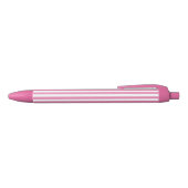 Stylo Noir Classic Cute Chic rose et blanc rayé (Haut)