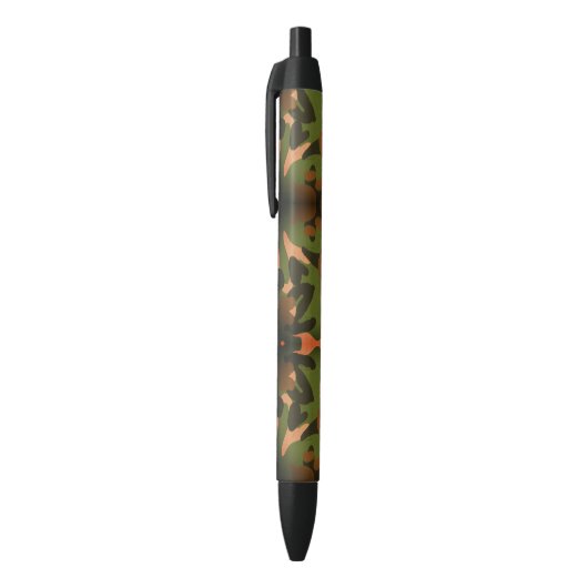 Stylo Noir Classic Military Camo Pattern (Haut (Vertical))