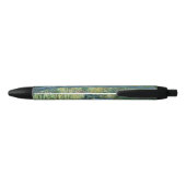 Stylo Noir Claude Monet - Eau Lily étang, Harmonie verte (Dos)