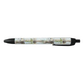 Stylo Noir Claude Monet. Navires à cheval sur la Seine à Roue (Bas)