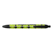 Stylo Noir Coach Pickleball Jaune (Dos)