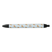 Stylo Noir Cocker Spaniel Chiens Motif Monogramme (Devant)