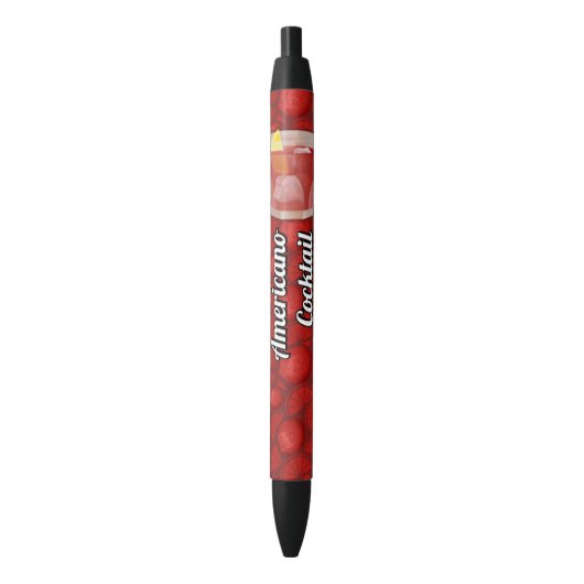 Stylo Noir cocktail Americano (devant Vertical)