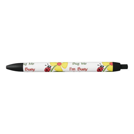 Stylo Noir Codeur Médicale Ladybug (Devant)