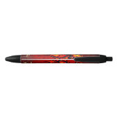 Stylo Noir Coeur flamboyant. (Dos)
