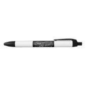 Stylo Noir Coeur végétalien d'amour (Haut)