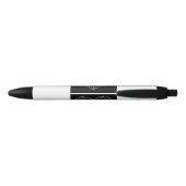 Stylo Noir Coeur végétalien d'amour (Dos)