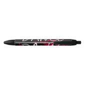 Stylo Noir Coeurs de danse (Dos)