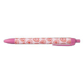 Stylo Noir Cœurs décorés (Bas)