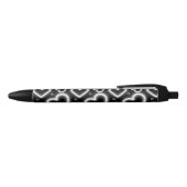 Stylo Noir Coeurs en néon blanc V-Day (Haut)