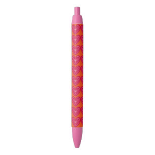 Stylo Noir Coeurs liés