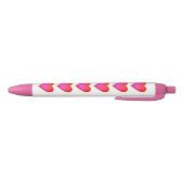 Stylo Noir Coeurs Rouge rose Valentines Jour 4Lyn (Bas)