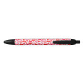 Stylo Noir Coeurs rouges et roses de Saint-Valentin pour (Dos)