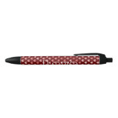 Stylo Noir Coeurs rouges roses Ombre (Haut)