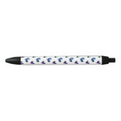 Stylo Noir Coeurs spatiaux (Devant)