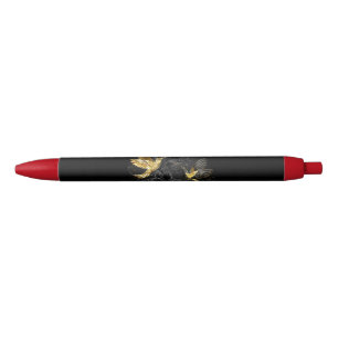 Stylo Noir Colibri noir et or