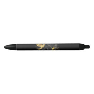Stylo Noir Colibri noir et or