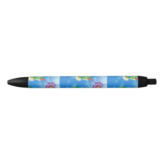 Stylo Noir Colibri : Stylisé (Devant)