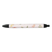 Stylo Noir collection de fleurs (Devant)