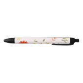 Stylo Noir collection de fleurs (Bas)