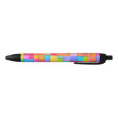 Stylo Noir Colorblok INITIALES D'Art Moderne Artiste Amusant (Bas)