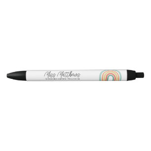 Stylo Noir Colorée Rainbow Kindergarten School