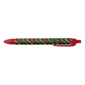 Stylo Noir Colorful Cool Chevron on Black Monogram (Bas)