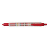 Stylo Noir Colorful Plaid Classic Personnalisé Enseignants Ro (Dos)