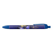 Stylo Noir Composition avec papillons Sapphire (Haut)