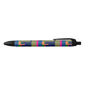 Stylo Noir Composition d'œuvre d'art abstraite  (Haut)