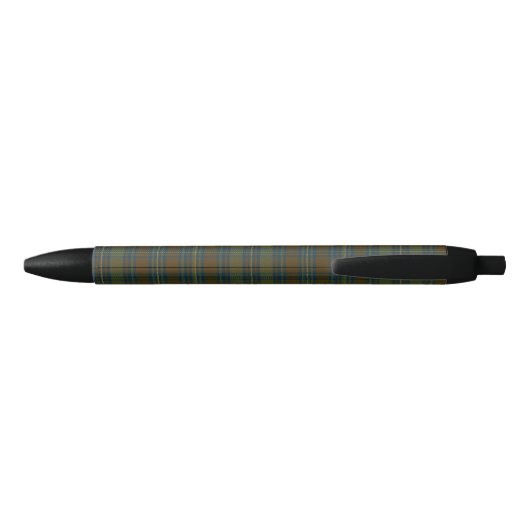 Stylo Noir Comté Kerr Tartan personnalisable (Dos)
