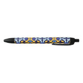 Stylo Noir Conception Abstraite Géométrique Colorée (Bas)